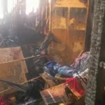 السيطرة على حريق في محل حلوان