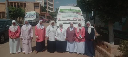 1974 خدمة طبية في قافلة مجانية ببني سويف