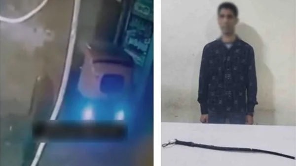 ضبط شاب اعتدى على حماه بعصا في البحيرة