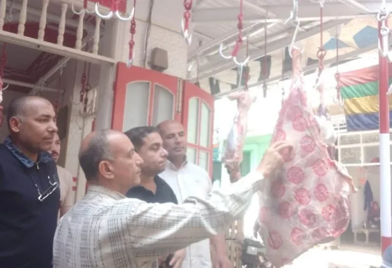 ضبط طن من اللحوم و1200 عبوة منظفات في الغربية
