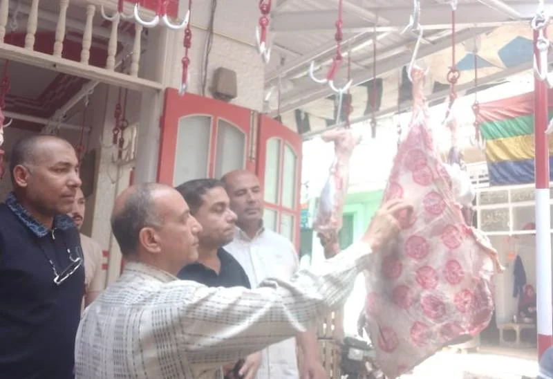 ضبط طن من اللحوم و1200 عبوة منظفات في الغربية
