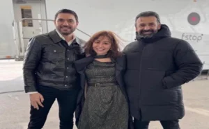 منة شلبي تثير التساؤلات بصورة مع كريم عبد العزيز وأحمد عز