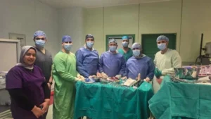 إنقاذ حياة مريضة في معهد الكبد القومي بالمنوفية