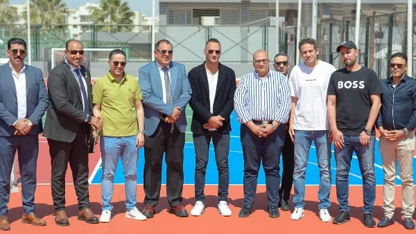 افتتاح ملعب متعدد بمركز التنمية الشبابية بالشيخ زايد