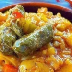 طريقة تحضير طاجن ورق العنب بالكوارع