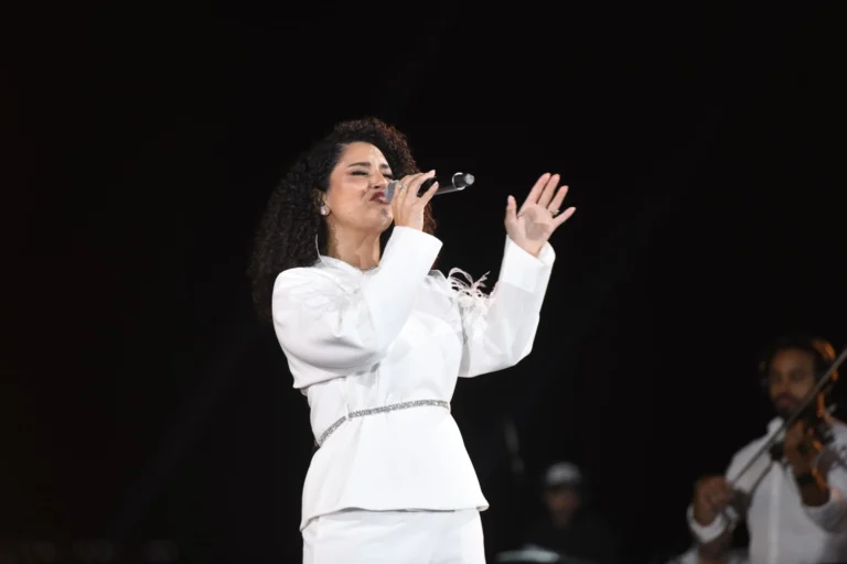 نانسي عجرم ونسمة محجوب تتألقان في حفل بالمتحف المصري الكبير