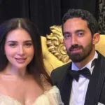 لحظات رومانسية لأحمد تيمور مع مى عز الدين في القاهرة