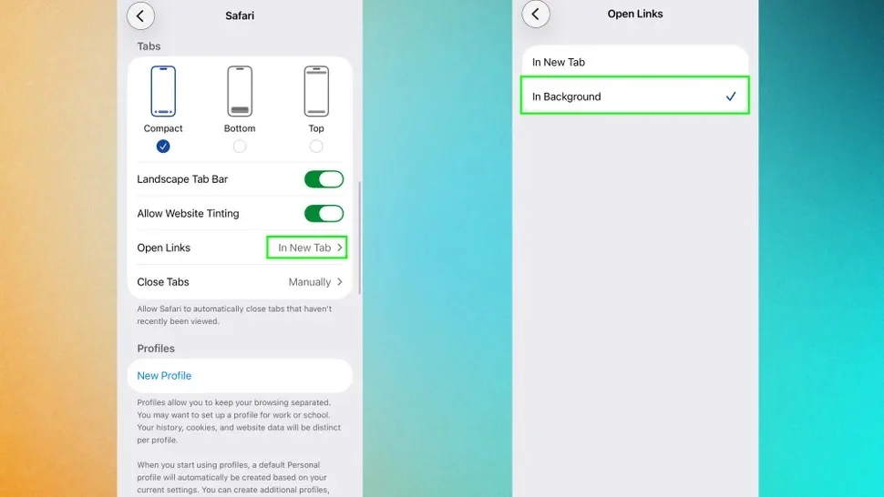ميزة جديدة في Safari تساهم في تنظيم التبويبات