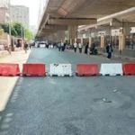 تحويلات مرورية بمحور عبد الحميد بدوي بسبب هبوط أرضي