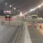 إغلاق مروري بمحور عبد الحميد بدوي بسبب هبوط أرضي