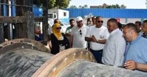 تفقد رئيس مياه الجيزة للورشة العمومية وفرق الطوارئ