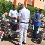 قافلة مرورية تخدم أهالي مركز بلاط بالوادي الجديد
