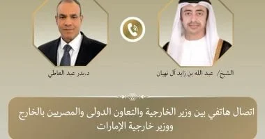 وزير الخارجية المصري يبحث مع نظيره الإماراتي العلاقات الثنائية