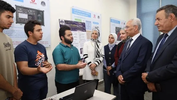 افتتاح معرض تطبيقات الذكاء الاصطناعي بجامعة المنيا الأهلية
