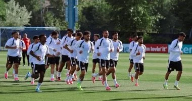 منتخب مصر يستعد لمواجهة نيوزيلندا في المونديال