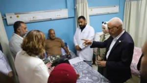 زيارة وفد هولندي لمستشفى العريش العام