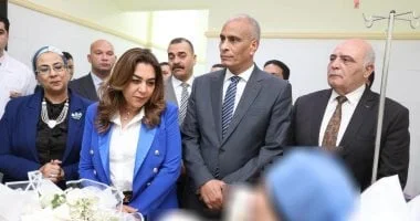 زيارة وزيرة التنمية المحلية ومحافظ كفر الشيخ لرئيسة قرية أبوسكين