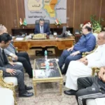 محافظ المنوفية يلتقي ممثلي أهالي قرى قويسنا وشبين الكوم