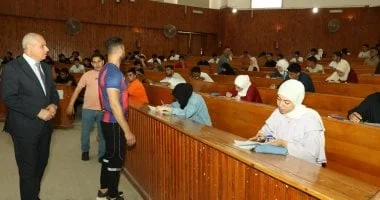 متابعة امتحانات الزراعة ومعهد التمريض بجامعة قناة السويس