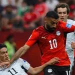 تسديدة محمد صلاح تمر بجوار القائم في مواجهة نيوزيلندا
