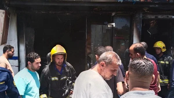 حريق يلتهم محل صيانة موبايلات في الإسماعيلية