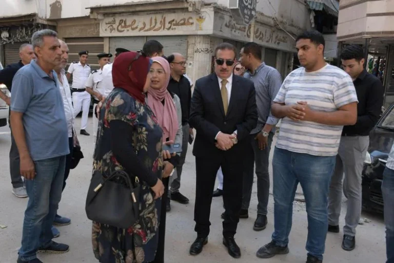 تطوير شارعي سوريا والسعودية في بورسعيد