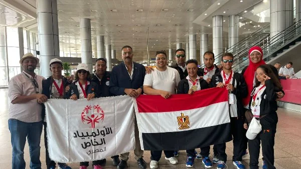 تهاني وزيرة التضامن لأبطال الأولمبياد الخاص المصري