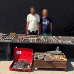 ضبط 107 أسلحة بيضاء في ورشة تسليح ببولاق أبو العلا