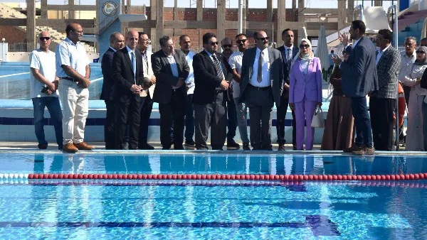 افتتاح مجمع حمامات السباحة الأوليمبية بجامعة بني سويف