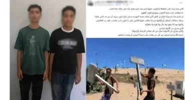 الداخلية تضبط المتهمين بالتلويح بلافتات خاصة بالمقابر