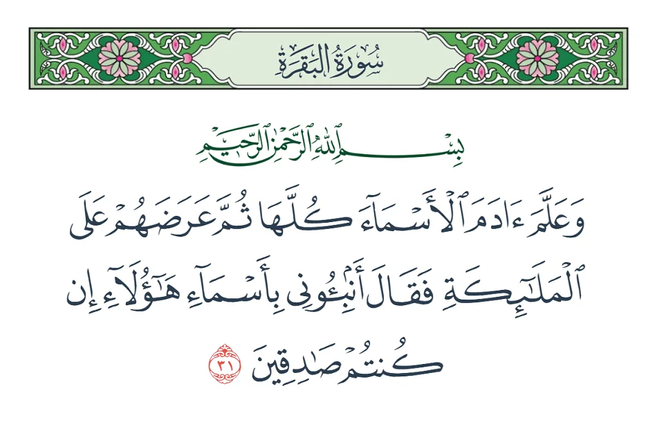 الأسماء التي علمها الله لآدم: دراسة دينية عميقة