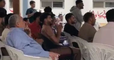 فرحة شباب قرية محمد صلاح بهدف منتخب مصر ضد إيران