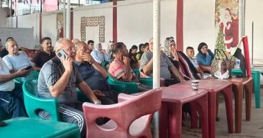 جماهير بورسعيد تؤازر منتخب مصر في أجواء حماسية