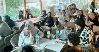 إقبال جماهيري لمتابعة مباراة مصر وإيران في شبين الكوم