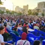 جماهير البحيرة تحتفل بمشاهدة مباراة مصر وإيران