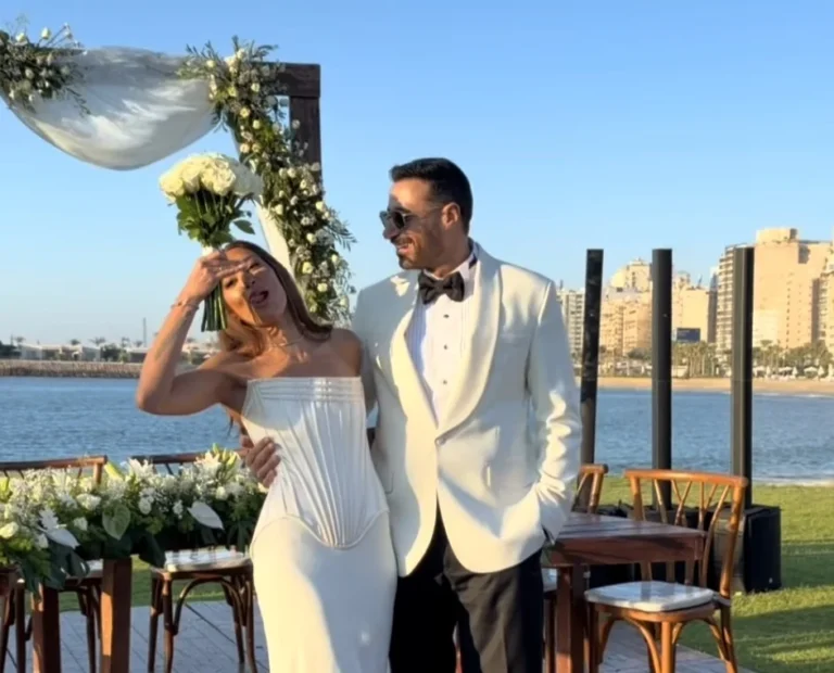 ميرنا الهلباوي تنشر فيديو كوميدي من زفافها