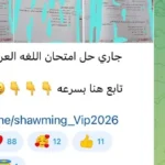 شاومينج ينشر تسريبات امتحان العربي للثانوية العامة 2026