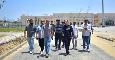 متابعة تنفيذ مشروعات المدينة التراثية بالعلمين الجديدة
