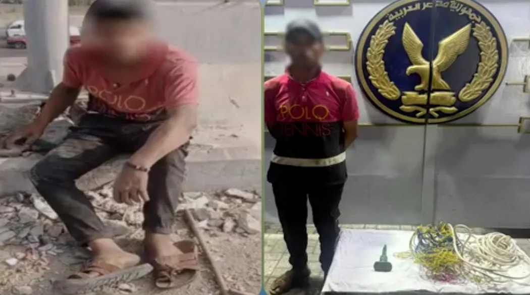 القبض على لص أسلاك الإنارة في الإسكندرية
