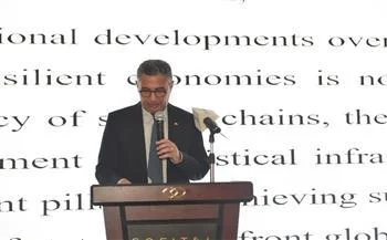 د. شريف فاروق يمثل الحكومة في احتفال سلوفينيا الوطني