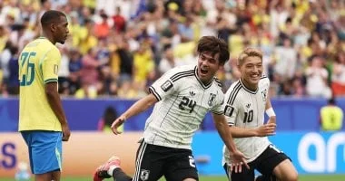 البرازيل تتأخر أمام اليابان بهدف في الشوط الأول
