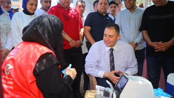 قافلة طبية لليوم العالمي للتبرع بالدم في دمياط