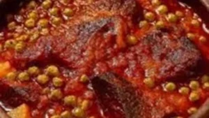 طريقة عمل البسلة بالجزر واللحم بأسهل الخطوات