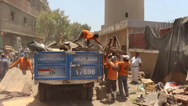 إزالة إشغالات سوق بهتيم وتطوير الموقف الجديد