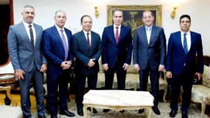 زيارة وزير المالية لأستوديو نجيب محفوظ ومسرح ماسبيرو
