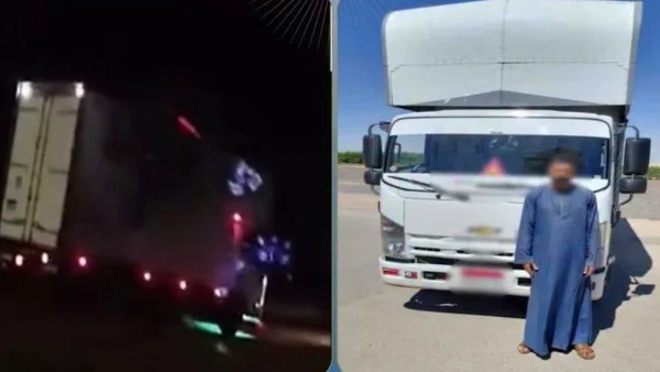 ضبط قائد سيارة نقل بالسير عكس الاتجاه في المنيا