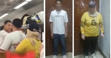 مشاجرة بين سيدة وشخص داخل قطار بسبب مقعد