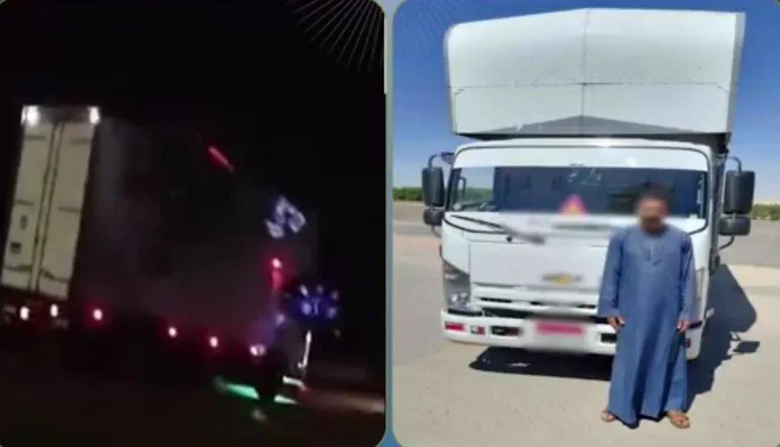 ضبط سائق نصف نقل عكس الاتجاه بالمنيا