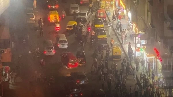 حريق سيارة أجرة في الفلكي شرقي الإسكندرية