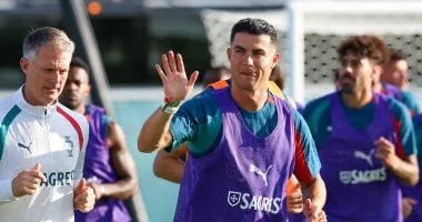 إخلاء منتخب البرتغال بسبب عاصفة رعدية